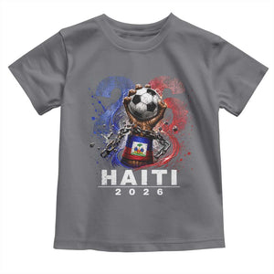 Haiti Soccer 2026 Toddler T Shirt World Football Fan Haitian Pride Ayiti TS10 Charcoal Print Your Wear