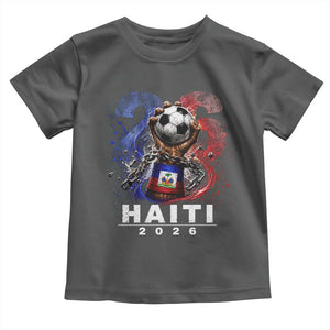 Haiti Soccer 2026 Toddler T Shirt World Football Fan Haitian Pride Ayiti TS10 Dark Heather Print Your Wear