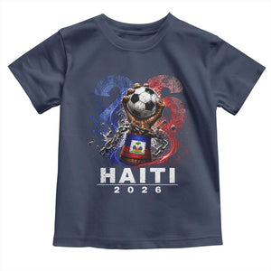 Haiti Soccer 2026 Toddler T Shirt World Football Fan Haitian Pride Ayiti TS10 Navy Print Your Wear