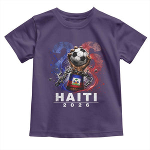 Haiti Soccer 2026 Toddler T Shirt World Football Fan Haitian Pride Ayiti TS10 Purple Print Your Wear