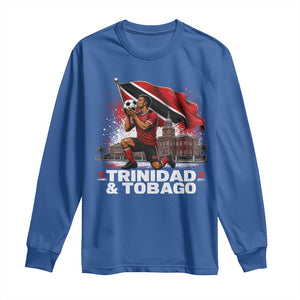 Trinidad and Tobago Soccer Long Sleeve Shirt Patriotic Football Fan Caribbean Pride Gift TS10 Royal Blue Print Your Wear