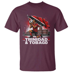 Trinidad and Tobago Soccer T Shirt Patriotic Football Fan Caribbean Pride Gift TS10 Maroon Print Your Wear