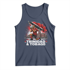 Trinidad and Tobago Soccer Tank Top Patriotic Football Fan Caribbean Pride Gift TS10 Navy Print Your Wear