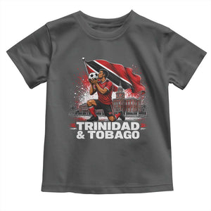 Trinidad and Tobago Soccer Toddler T Shirt Patriotic Football Fan Caribbean Pride Gift TS10 Dark Heather Print Your Wear