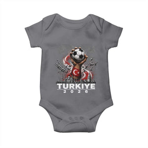 Turkish Soccer Baby Onesie Turkey Football Fan Vintage Turkish Pride