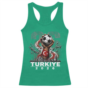 Turkish Soccer Racerback Tank Top Turkey Football Fan Vintage Turkish Pride