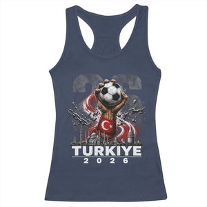 Turkish Soccer Racerback Tank Top Turkey Football Fan Vintage Turkish Pride