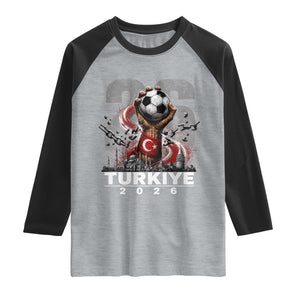 Turkish Soccer Raglan Shirt Turkey Football Fan Vintage Turkish Pride