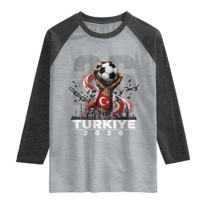 Turkish Soccer Raglan Shirt Turkey Football Fan Vintage Turkish Pride