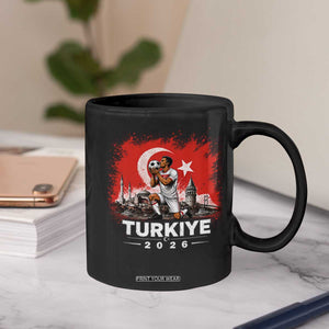 Turkish Soccer 2026 Coffee Mug Turkey Football Fan Vintage Turkish Pride