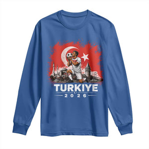 Turkish Soccer 2026 Long Sleeve Shirt Turkey Football Fan Vintage Turkish Pride