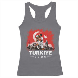 Turkish Soccer 2026 Racerback Tank Top Turkey Football Fan Vintage Turkish Pride
