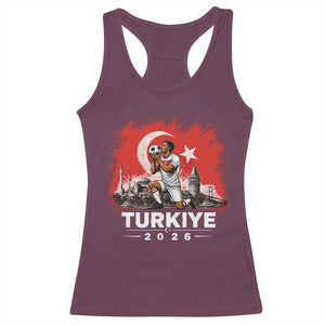Turkish Soccer 2026 Racerback Tank Top Turkey Football Fan Vintage Turkish Pride