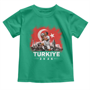 Turkish Soccer 2026 Toddler T Shirt Turkey Football Fan Vintage Turkish Pride