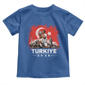 Turkish Soccer 2026 Toddler T Shirt Turkey Football Fan Vintage Turkish Pride