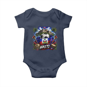 Haiti Soccer 2026 Baby Onesie Haitian Flag Caribbean Football Fan