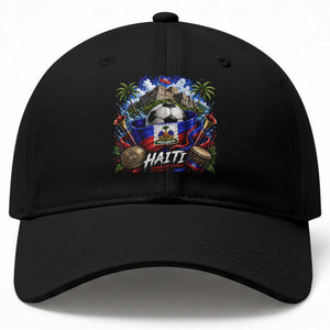 Haiti Soccer 2026 Baseball Cap Haitian Flag Caribbean Football Fan