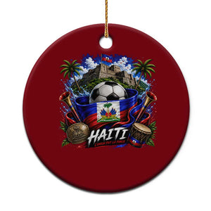 Haiti Soccer 2026 Ceramic Ornament Haitian Flag Caribbean Football Fan