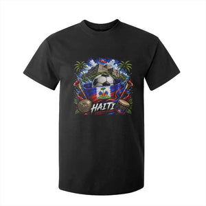 Haiti Soccer 2026 T Shirt For Kid Haitian Flag Caribbean Football Fan