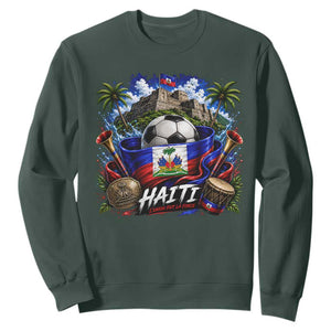 Haiti Soccer 2026 Sweatshirt Haitian Flag Caribbean Football Fan