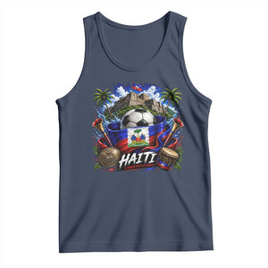 Haiti Soccer 2026 Tank Top Haitian Flag Caribbean Football Fan
