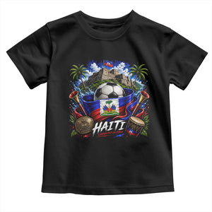Haiti Soccer 2026 Toddler T Shirt Haitian Flag Caribbean Football Fan