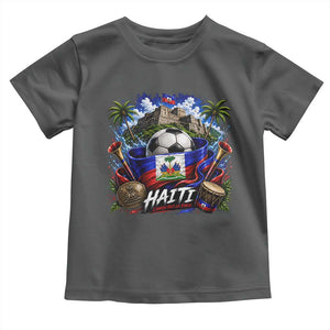 Haiti Soccer 2026 Toddler T Shirt Haitian Flag Caribbean Football Fan