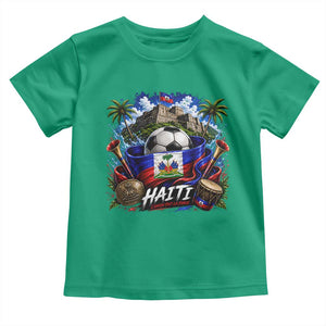 Haiti Soccer 2026 Toddler T Shirt Haitian Flag Caribbean Football Fan