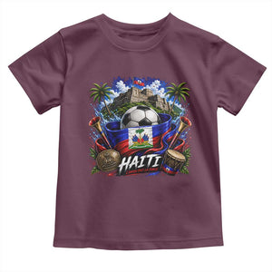 Haiti Soccer 2026 Toddler T Shirt Haitian Flag Caribbean Football Fan