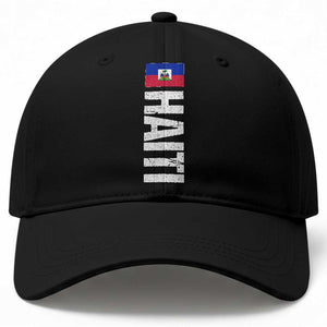Vintage Haitian Flag Baseball Cap Proud Haitienne Haiti Independence 1804