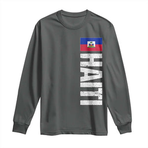 Vintage Haitian Flag Long Sleeve Shirt Proud Haitienne Haiti Independence 1804
