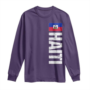 Vintage Haitian Flag Long Sleeve Shirt Proud Haitienne Haiti Independence 1804