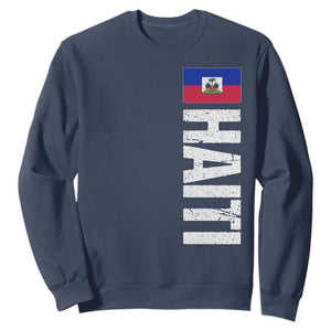 Vintage Haitian Flag Sweatshirt Proud Haitienne Haiti Independence 1804