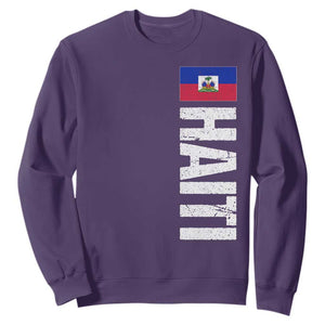 Vintage Haitian Flag Sweatshirt Proud Haitienne Haiti Independence 1804