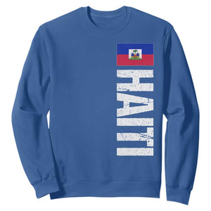 Vintage Haitian Flag Sweatshirt Proud Haitienne Haiti Independence 1804