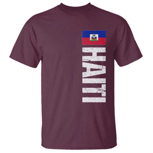 Vintage Haitian Flag T Shirt Proud Haitienne Haiti Independence 1804