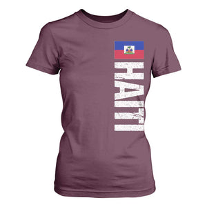 Vintage Haitian Flag T Shirt For Women Proud Haitienne Haiti Independence 1804