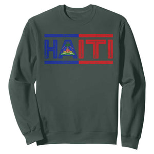 Haiti Flag Sweatshirt Vintage Haitian Pride Ayiti Roots