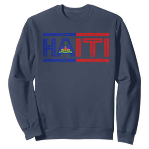 Haiti Flag Sweatshirt Vintage Haitian Pride Ayiti Roots