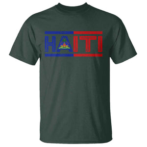 Haiti Flag T Shirt Vintage Haitian Pride Ayiti Roots