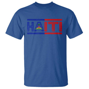 Haiti Flag T Shirt Vintage Haitian Pride Ayiti Roots