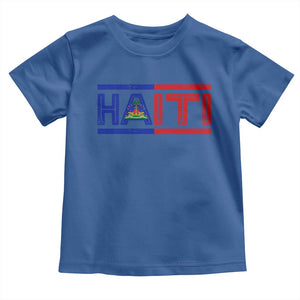 Haiti Flag Toddler T Shirt Vintage Haitian Pride Ayiti Roots