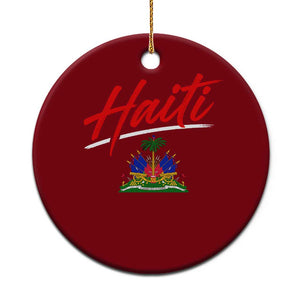 Retro Haiti Ceramic Ornament Haitian Gift Ayiti Roots
