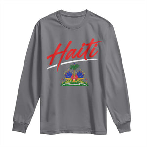 Retro Haiti Long Sleeve Shirt Haitian Gift Ayiti Roots