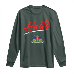 Retro Haiti Long Sleeve Shirt Haitian Gift Ayiti Roots