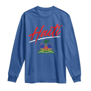 Retro Haiti Long Sleeve Shirt Haitian Gift Ayiti Roots