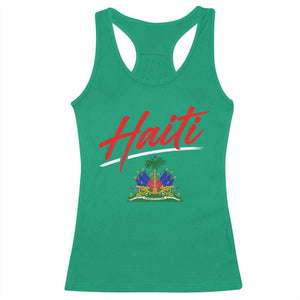 Retro Haiti Racerback Tank Top Haitian Gift Ayiti Roots