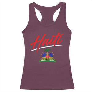 Retro Haiti Racerback Tank Top Haitian Gift Ayiti Roots