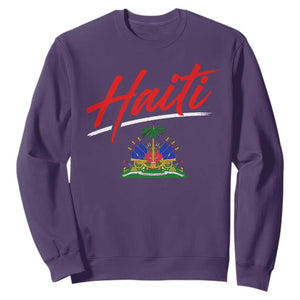 Retro Haiti Sweatshirt Haitian Gift Ayiti Roots