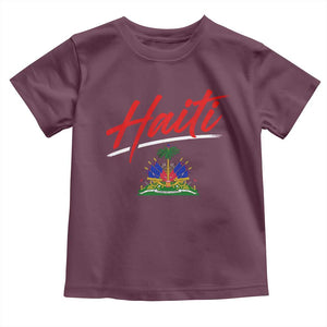 Retro Haiti Toddler T Shirt Haitian Gift Ayiti Roots